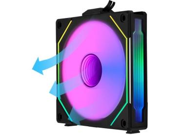 Preview: Lian Li Uni Fan SL-INF 120 ARGB Reverse Blade Schwarz