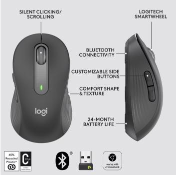 Logitech Maus Signature M650 Graphite