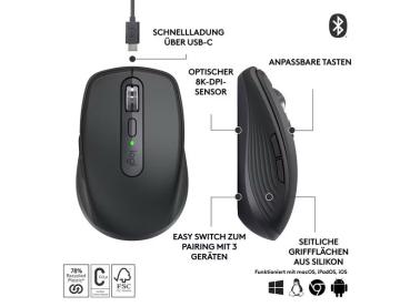 Preview: Logitech Mobile Maus MX Anywhere 3s Graphite
