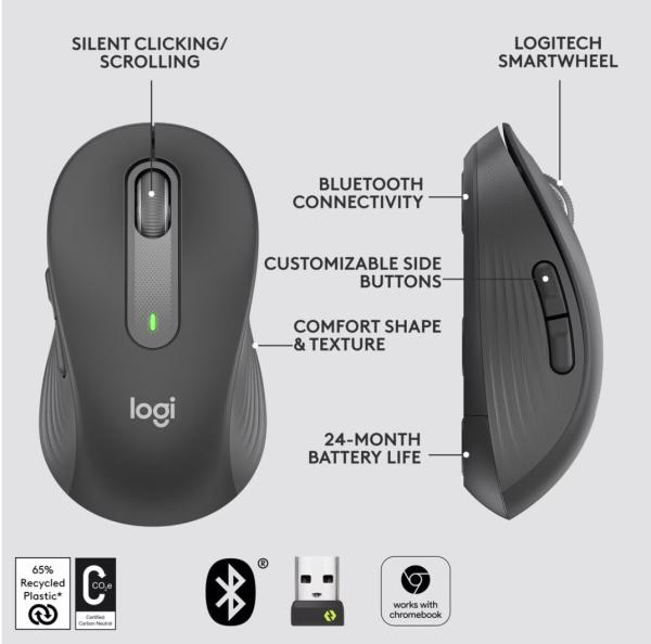 Logitech Maus Signature M650 Graphite