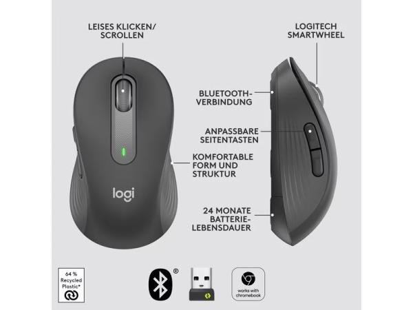 Logitech Maus Signature M650 Graphite